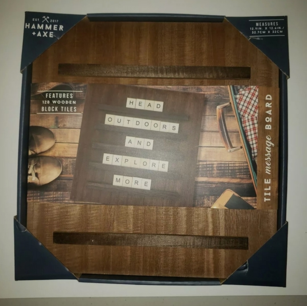 120 piece Wooden Tile Message Board.New